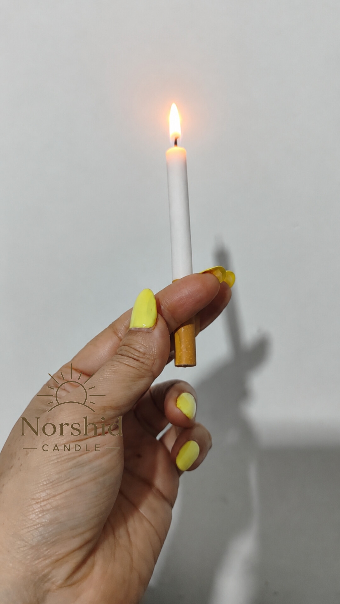 شمع طرح سیگار،بسته ده عددی