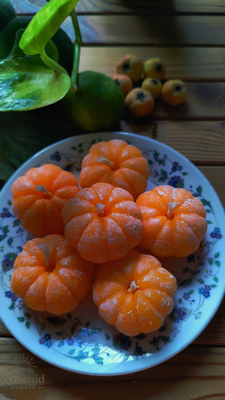 شمع نارنگی دستساز